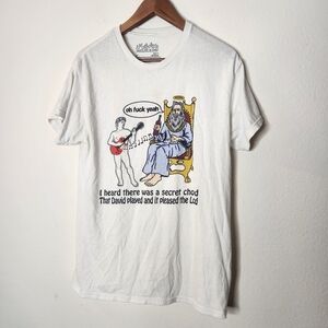 I Heard There Was A Secret Cord Shirts Go Hard Mens Medium Funny Jesus